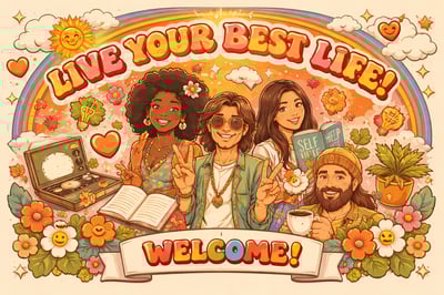 it will be the first image people will see on my websitei want something funky 70smy website is about improving ourselves seeing the best in life posi-1 it will be the first image people will see on my websitei want something funky 70smy website is about improving ourselves seeing the best in life posi-1